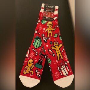 NWT Cotton Christmas Gingerbread  Holiday Socks